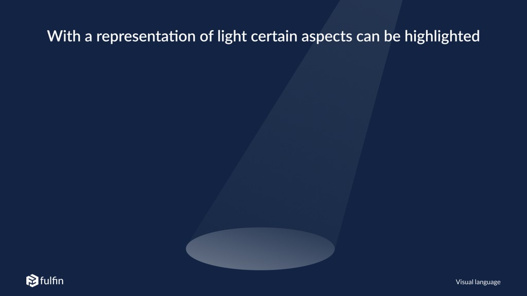 Reflector care reprezintă lumina și accentul