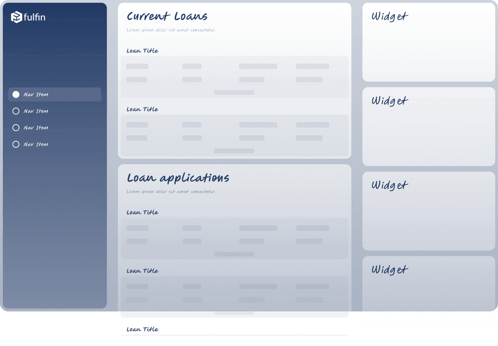 Wireframe de layout canonic pentru produsul Fulfin